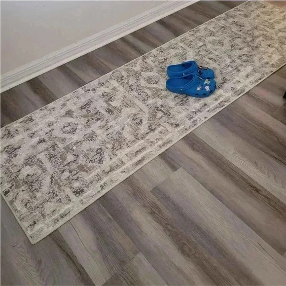 NEW 2'x7' Eliot Geo Runner Rug Tan/Beige/ Gray - Threshold - Picture 6 of 7